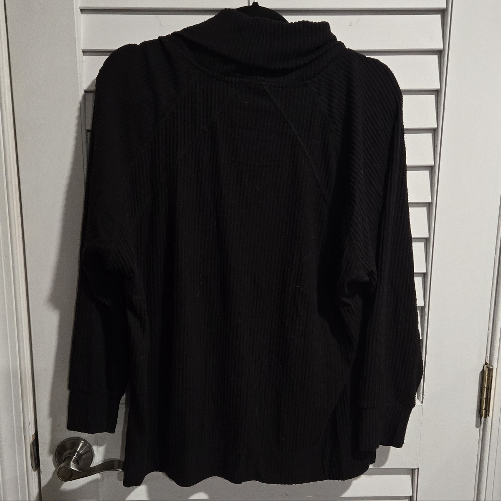 Jane and Delancey Black Cowl Neck Sweater - Picture 3 of 8
